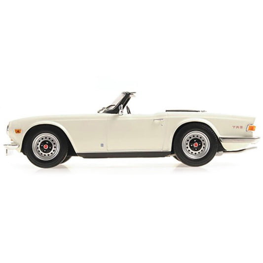 1969 Triumph TR6 Convertible White Limited Edition to 504 pieces Worldwide 1/18 Diecast Model Car by Minichamps