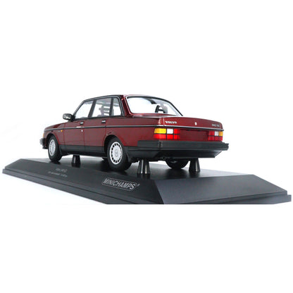 1986 Volvo 240 GL Dark Red Metallic Limited Edition to 402 pieces Worldwide 1/18 Diecast Model Car by Minichamps