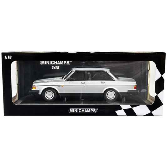 1986 Volvo 240 GL Silver Metallic Limited Edition to 380 pieces Worldwide 1/18 Diecast Model Car by Minichamps