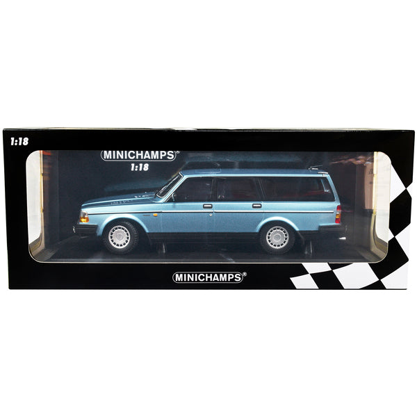 1986 Volvo 240 GL Break Blue Metallic Limited Edition to 432 pieces Worldwide 1/18 Diecast Model Car by Minichamps