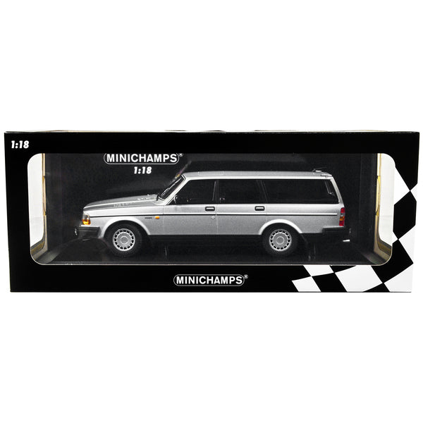 1986 Volvo 240 GL Break Silver Metallic Limited Edition to 414 pieces Worldwide 1/18 Diecast Model Car by Minichamps