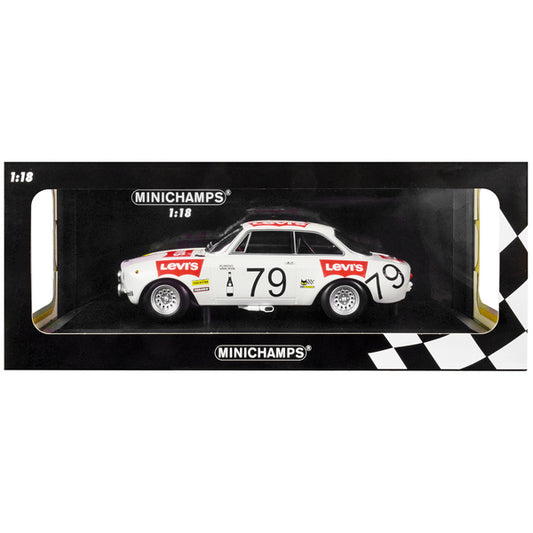 Alfa Romeo 1300 GTA #79 Pierre Rubens - Charles-Axel van Ryn "Levi's" 24 Hours of Spa (1971) Limited Edition to 300 pieces Worldwide 1/18 Diecast Model Car by Minichamps