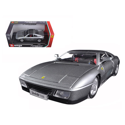 Ferrari 348 TS Grey 1/18 Diecast Model Car by Bburago