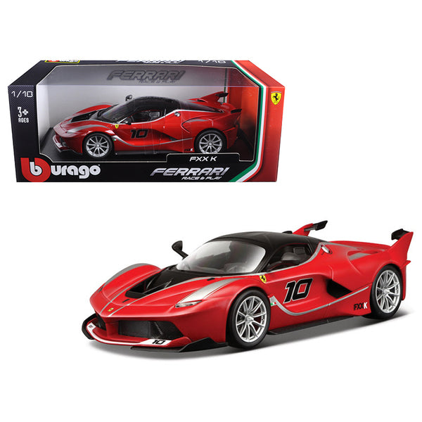 Ferrari FXX-K #10 Red 1/18 Diecast Model Car by Bburago