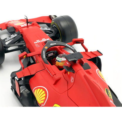 Ferrari SF21 #55 Carlos Sainz Formula One F1 Car "Ferrari Racing" Series 1/18 Diecast Model Car by Bburago