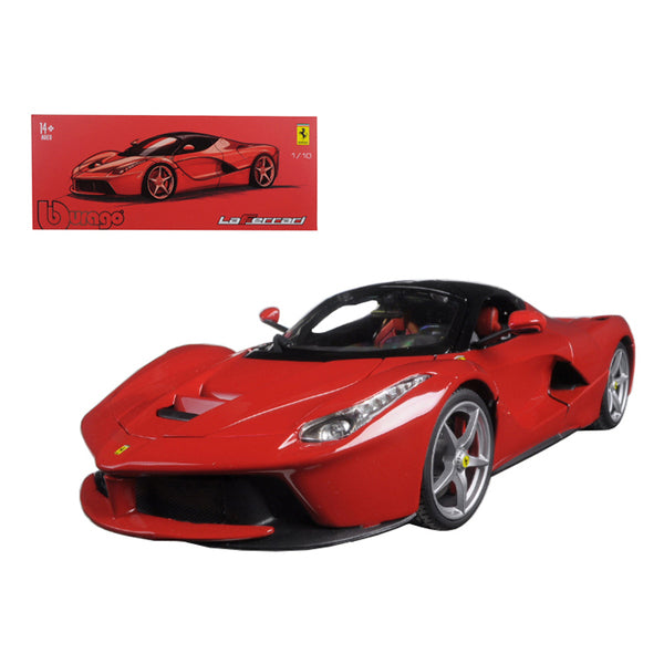 Ferrari LaFerrari F70 Red with Black Top "Signature Series" 1/18 Diecast Model Car by Bburago