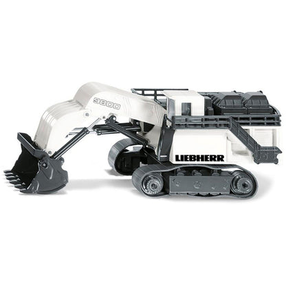 Liebherr R9800 Mining Excavator White and Gray 1/87 (HO) Diecast Model by Siku