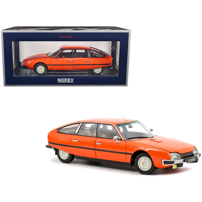 1977 Citroen CX 2400 GTI Mandarine Orange 1/18 Diecast Model Car by Norev