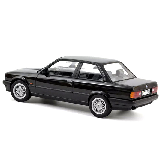 1988 BMW 325i Diamond Black Metallic 1/18 Diecast Model Car by Norev