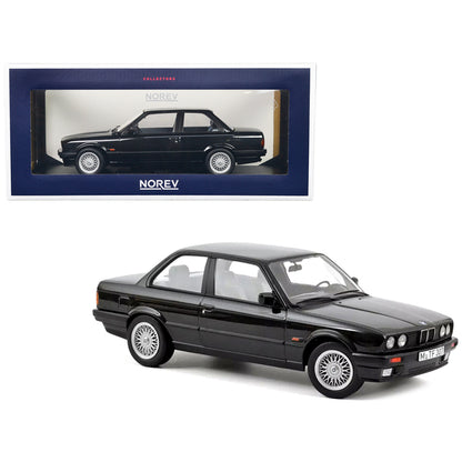 1988 BMW 325i Diamond Black Metallic 1/18 Diecast Model Car by Norev