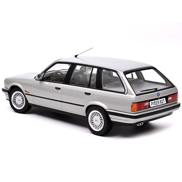 1991 BMW 325i Touring Silver Metallic 1/18 Diecast Model Car by Norev