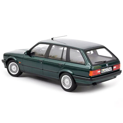 1990 BMW 325i Touring Green Metallic 1/18 Diecast Model Car by Norev