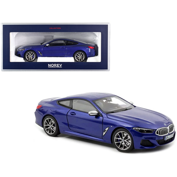 2018 BMW M850i Blue Metallic 1/18 Diecast Model Car by Norev