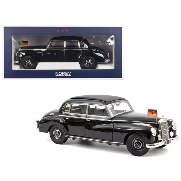 1955 Mercedes-Benz 300 Black "German Chancellor Konrad Adenauer" 1/18 Diecast Model Car by Norev