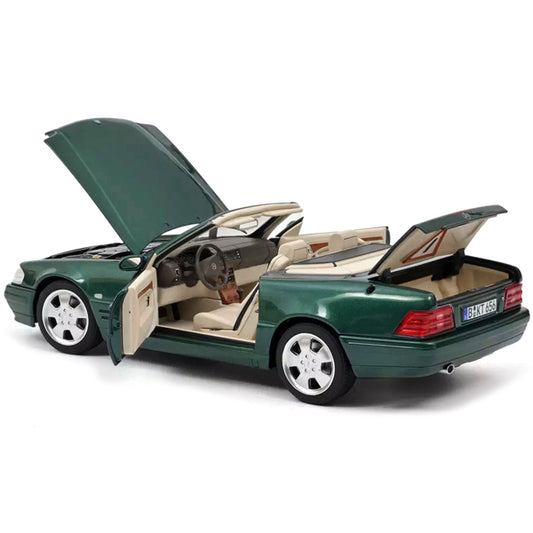 1999 Mercedes-Benz SL 500 Cabriolet Green Metallic 1/18 Diecast Model Car by Norev