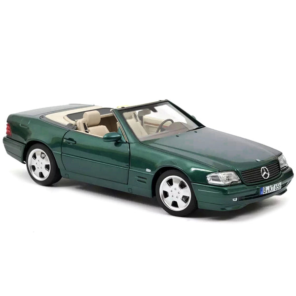 1999 Mercedes-Benz SL 500 Cabriolet Green Metallic 1/18 Diecast Model Car by Norev