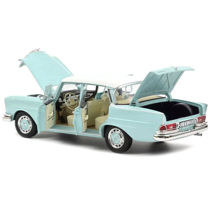 1965 Mercedes-Benz 220 S Light Blue with White Top 1/18 Diecast Model Car by Norev