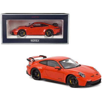 2021 Porsche 911 GT3 Orange 1/18 Diecast Model Car by Norev