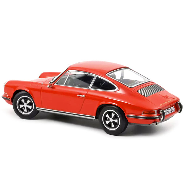 1969 Porsche 911 E Orange 1/18 Diecast Model Car by Norev