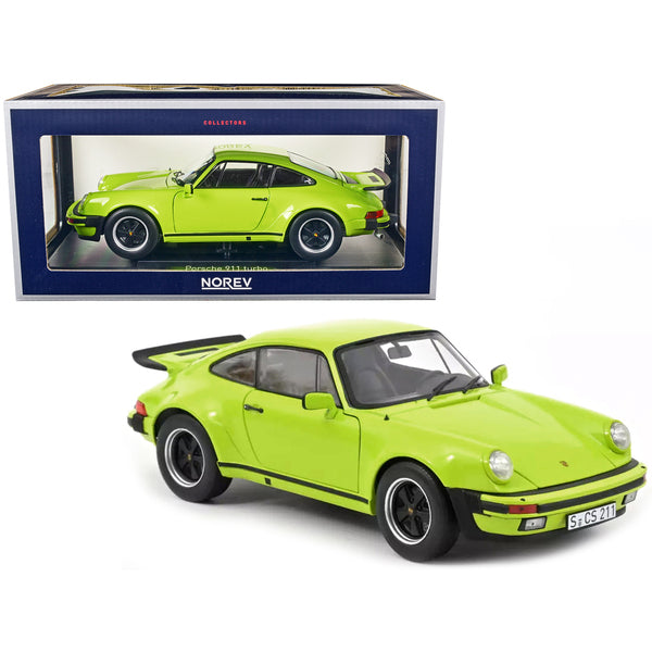 1976 Porsche 911 Turbo 3.0 Light Green 1/18 Diecast Model Car by Norev