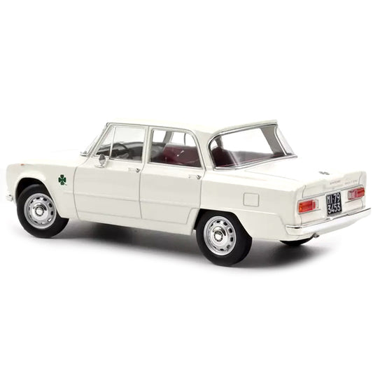 1963 Alfa Romeo Giulia ti Super White 1/18 Diecast Model Car by Norev