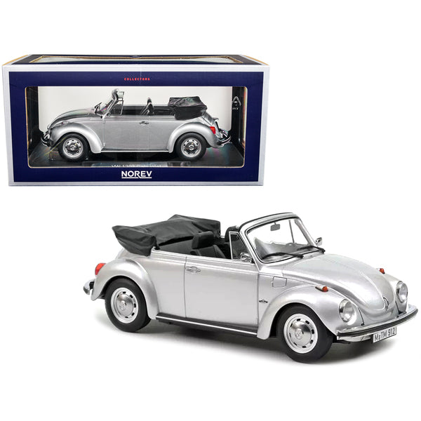 1973 Volkswagen 1303 Cabriolet Silver Metallic 1/18 Diecast Model Car by Norev