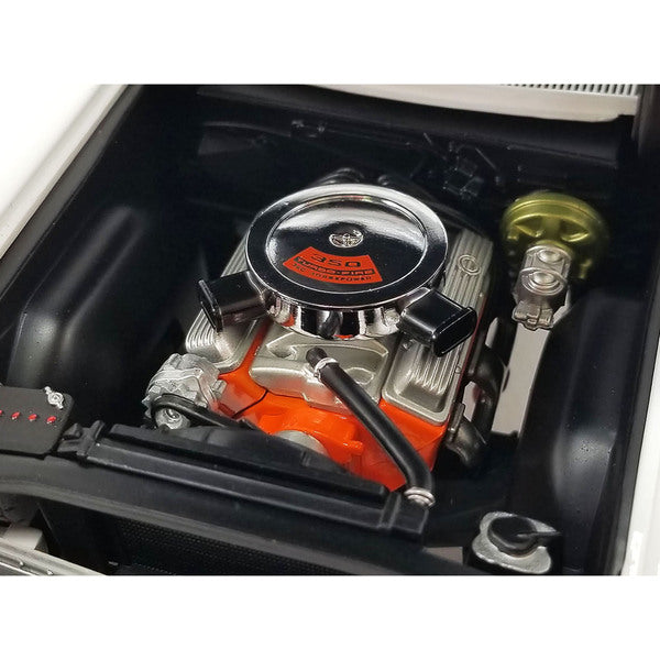 1970 Chevrolet Nova SS White with Graphics "Hurst - Name the Shifter Contest Grand Prize" Limited Edition to 564 pieces Worldwide 1/18 Diecast Model Car by GMP