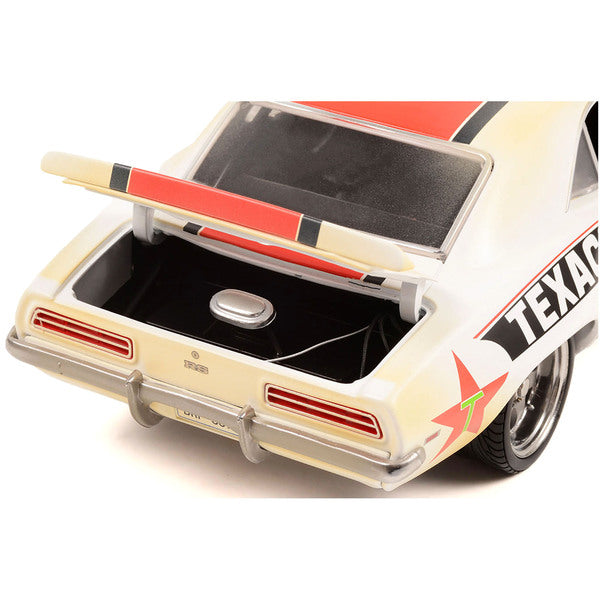 1969 Chevrolet Camaro RS #18 White with Red and Black Stripes (Raced Version) "Pro Touring - Texaco" Limited Edition to 498 pieces Worldwide 1/18 Diecast Model Car by GMP