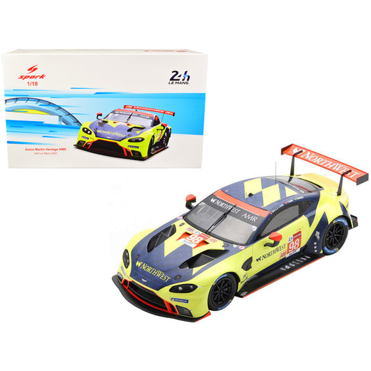 Porsche Aston Martin Vantage AMR #98 Marcos Gomes - Paul Dalla Lana - Nicki Thiim "Aston Martin Racing" LMGTE Am Class 24 Hours of Le Mans (2021) 1/18 Model Car by Spark