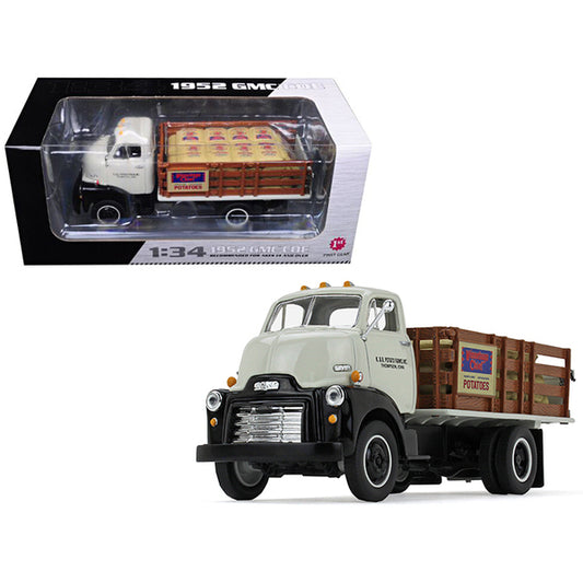 1952 GMC COE Stake Truck with Sack Load K & B Potato Farms Inc. 1/34 Diecast Model by First Gear