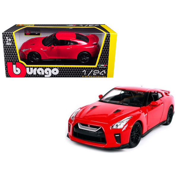 2017 Nissan GT-R R35 Red 1/24 Diecast Car Model by BBurago