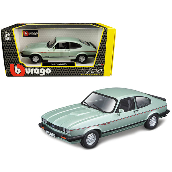 1982 Ford Capri Light Green Metallic 1/24 Diecast Model Car by Bburago