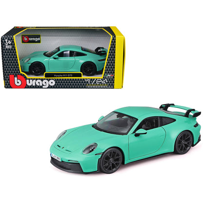 Porsche 911 GT3 Light Green 1/24 Diecast Model Car by Bburago