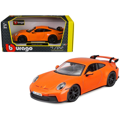 Porsche 911 GT3 Orange 1/24 Diecast Model Car by Bburago