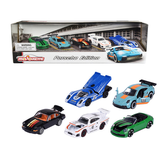 Porsche Edition (2023) 5 piece Set 1/64 Diecast Model Cars by Majorette