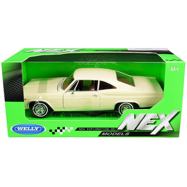 1965 Chevrolet Impala SS 396 Beige "NEX Models" 1/24 Diecast Model Car by Welly