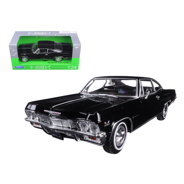 1965 Chevrolet Impala SS 396 Black "NEX Models" 1/24 Diecast Model Car by Welly