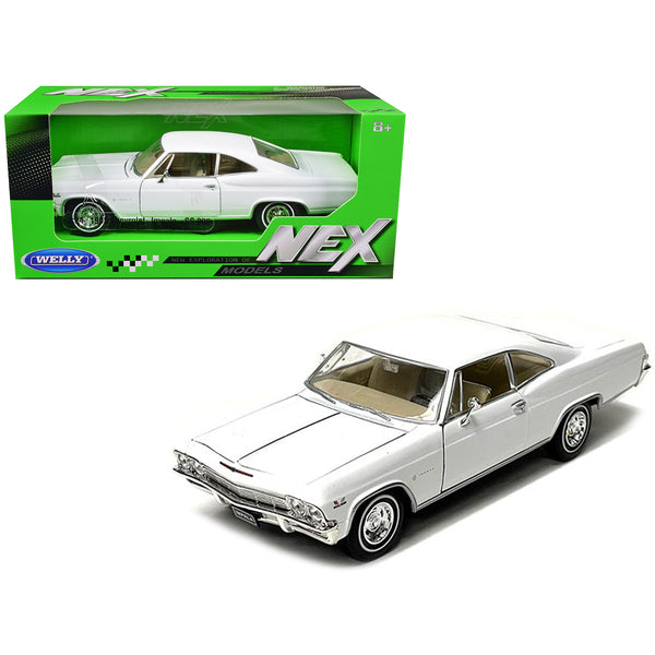 1965 Chevrolet Impala SS 396 White "NEX Models" 1/24 Diecast Model Car by Welly