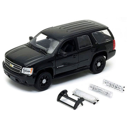 2008 Chevrolet Tahoe Unmarked Police Car Black 1/24 Diecast Model Car by Welly