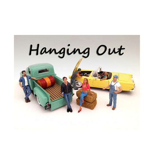 "Hanging Out" 6 piece Figurine Set for 1/18 Scale Models by American Diorama