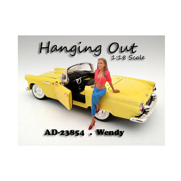 "Hanging Out" Wendy Figurine for 1/18 Scale Models by American Diorama