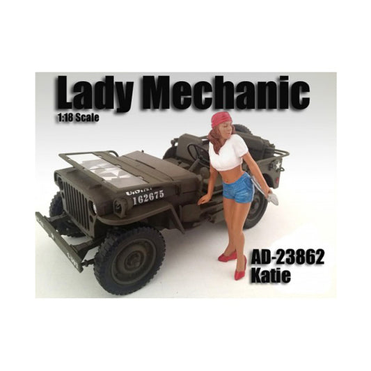 Lady Mechanic Katie Figure For 1:18 Scale Models by American Diorama