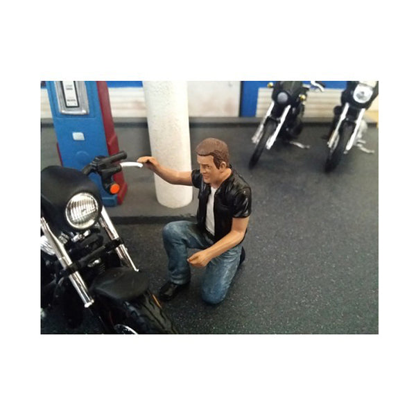 Biker Motorman Figure For 1:18 Scale Models by American Diorama