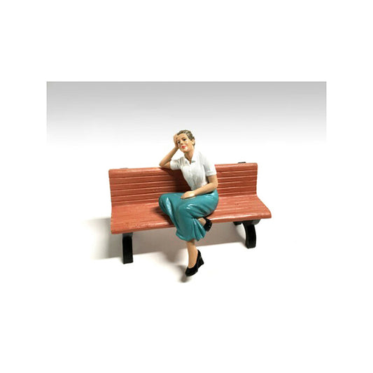 Kristan Sitting Figurine for 1/24 Scale Models by American Diorama