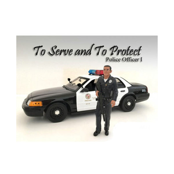 Police Officer I Figure For 1:18 Scale Models by American Diorama