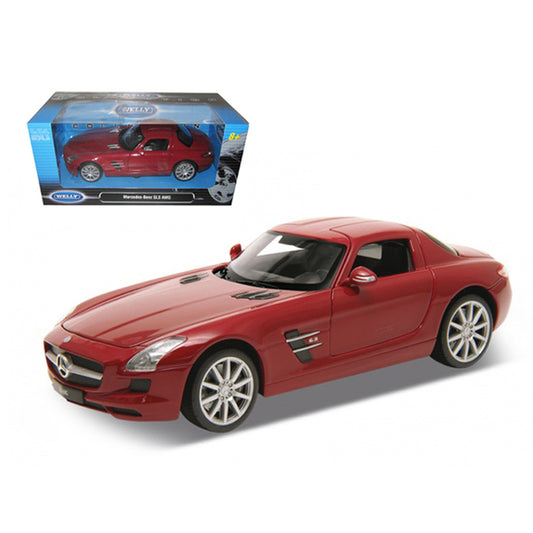 Mercedes SLS AMG Red 1/24 Diecast Model Car by Welly