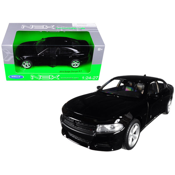 2016 Dodge Charger R/T Black "NEX Models" 1/24-1/27 Diecast Model Car by Welly