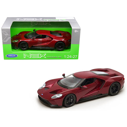 2017 Ford GT Red 1/24 - 1/27 Diecast Model Car by Welly