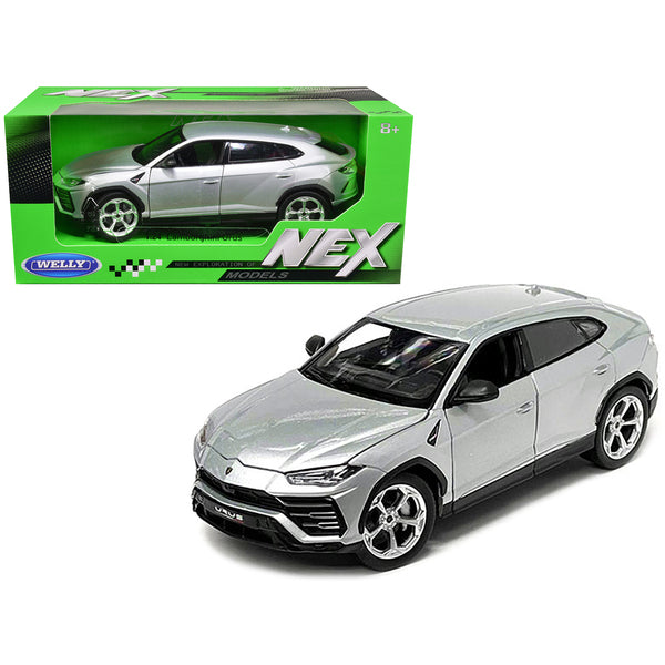 Lamborghini Urus Gray Metallic "NEX Models" 1/24 Diecast Model Car by Welly