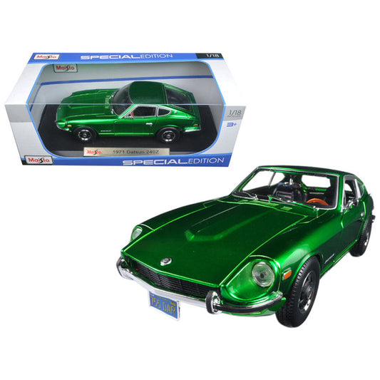 1971 Datsun 240z Green 1/18 Diecast Model Car by Maisto